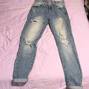 KanCan Light Wash Distressed Skinny Jeans